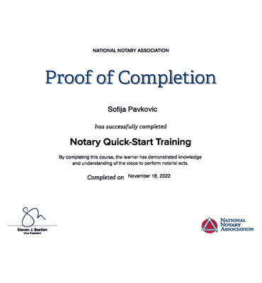 Notary Quick Start Training